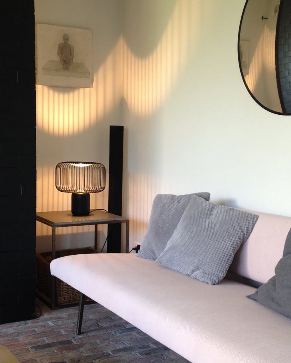 BRAMBLEWICK WOVEN LANTERN TABLE LIGHT