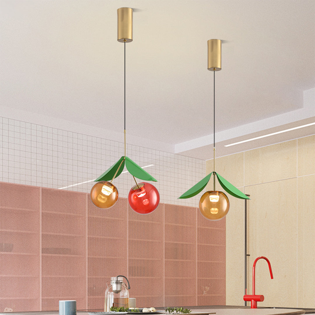 CHERRYBLOSSOM AURORA GLASS PENDANT LANTERN