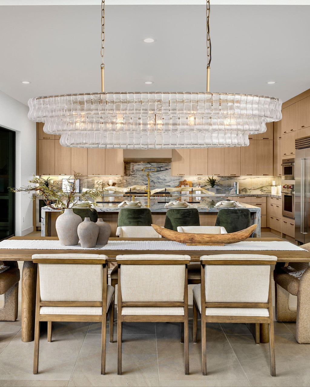 VERONA CRYSTAL OVAL LIGHTING FIXTURE