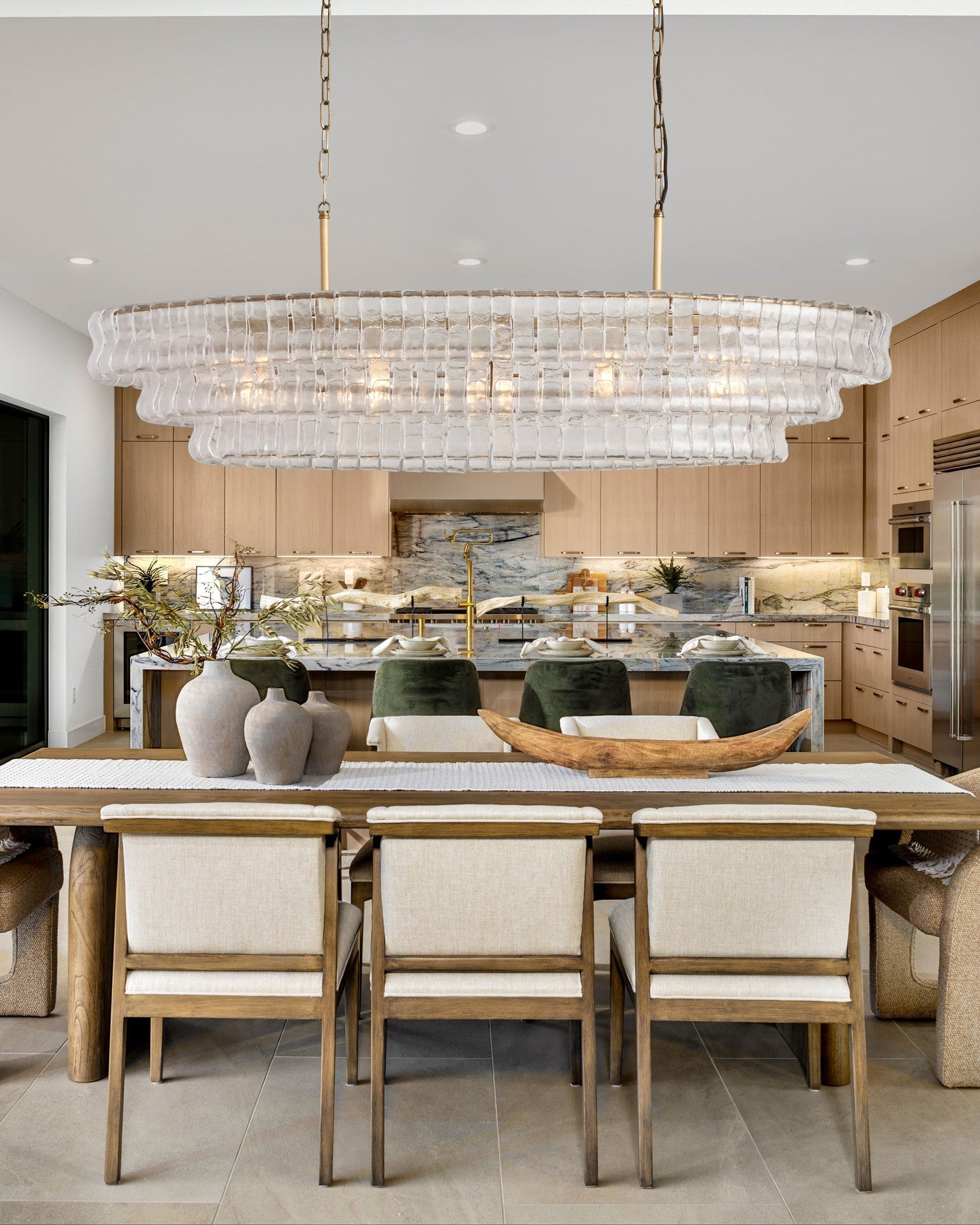 VERONA CRYSTAL OVAL LIGHTING FIXTURE