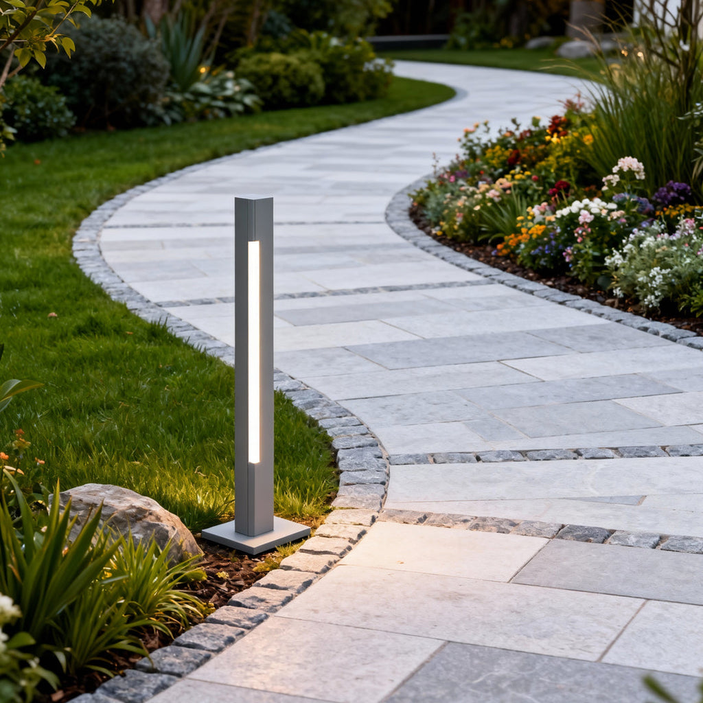 WINDSOR GARDEN LED PEDESTAL LANTERN, WATER-RESISTANT OUTDOOR LIGHTING