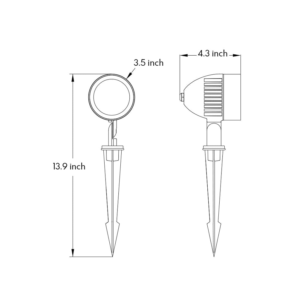RAVENSCROFT OUTDOOR ILLUMINATION SPOTLIGHT WITH MINIMALIST AESTHETIC