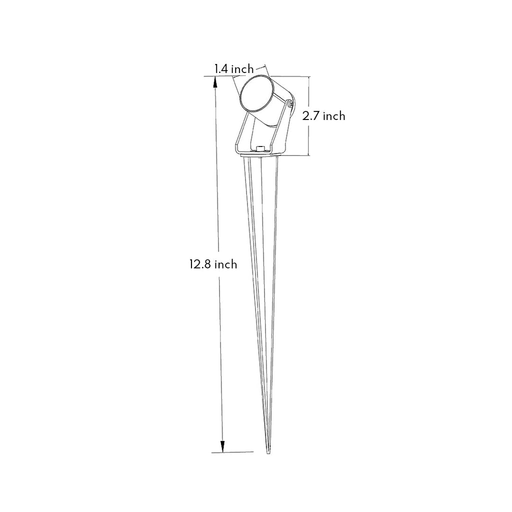 WINDSOR GARDEN BEACON STAKE LIGHT, WEATHERPROOF SPOTLIGHT FOR OUTDOOR LANDSCAPING