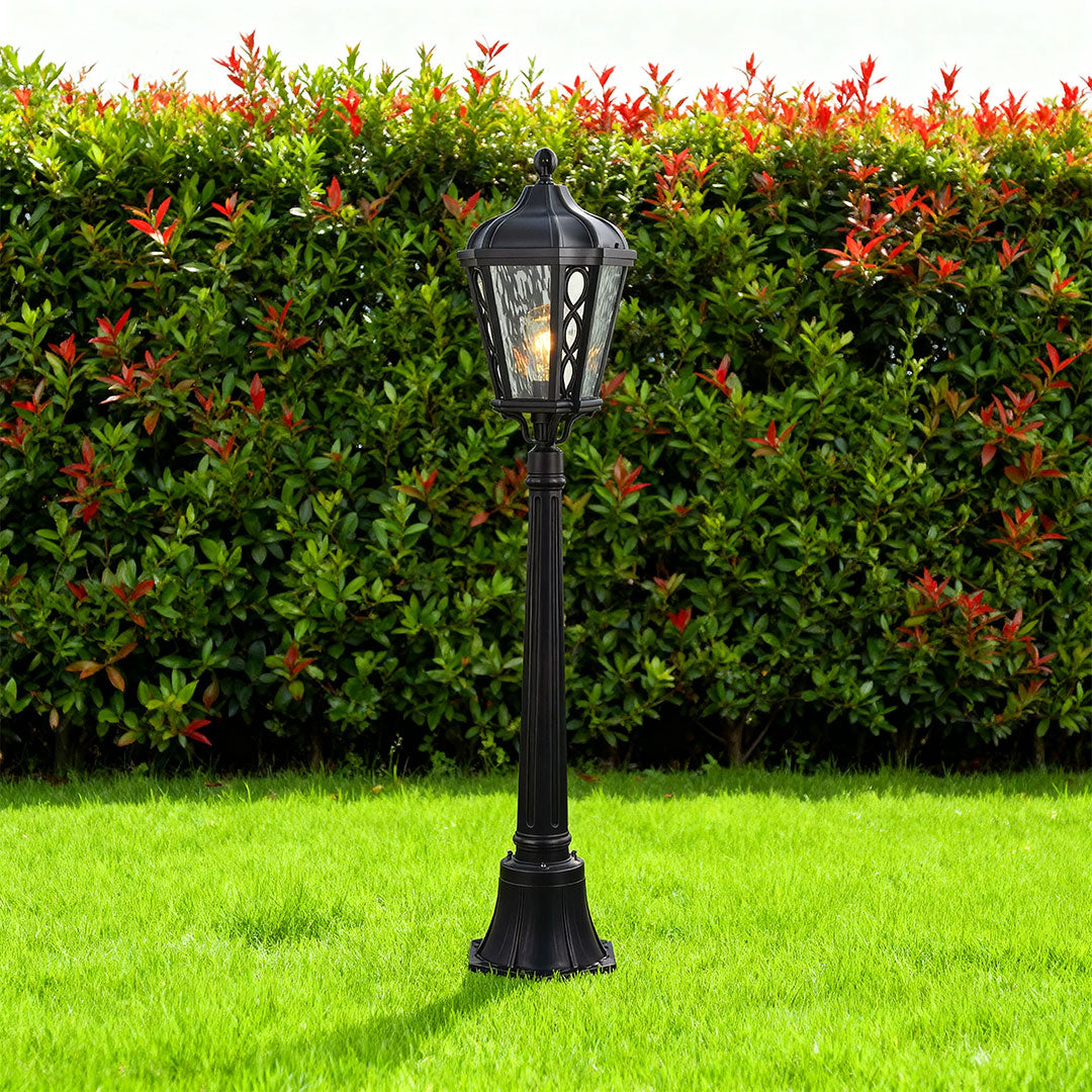 WINTERBOURNE ALUMINUM GARDEN POST LANTERN