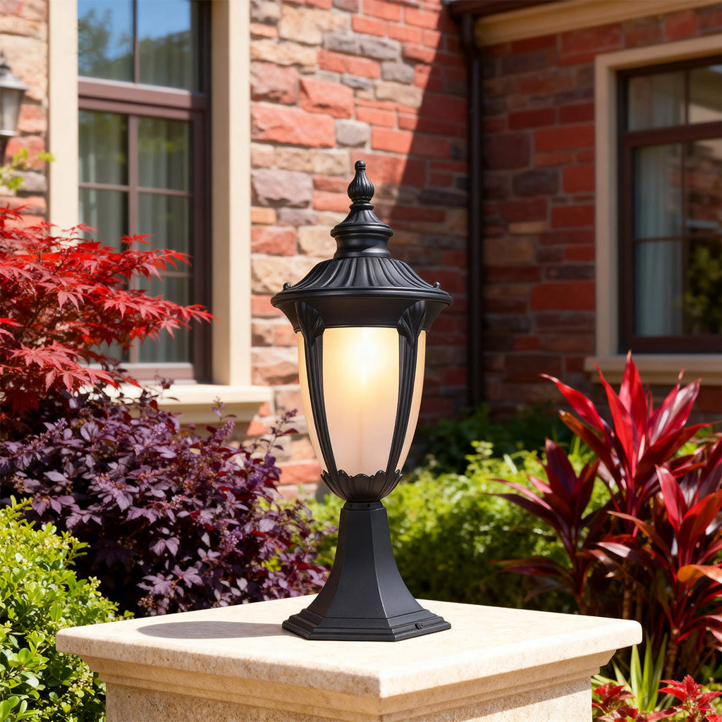 WINTERBOURNE CAST ALUMINUM OUTDOOR PILLAR LANTERN