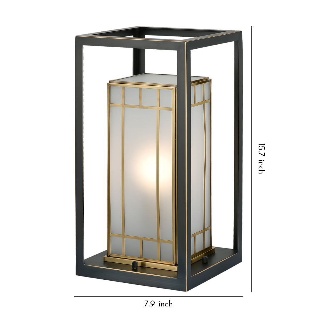 WHITBY RUSTIC OUTDOOR LANTERN BOLLARD