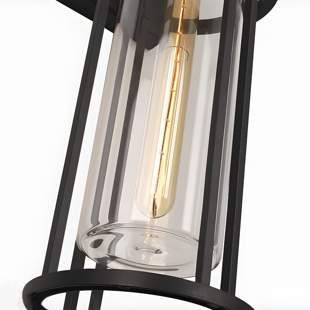 WINTERBOURNE WATER-RESISTANT OUTDOOR WALL LIGHT WITH GLASS SHADE