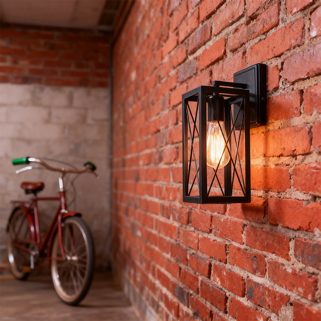 WINTHROP IRON CAGE WALL SCONCE