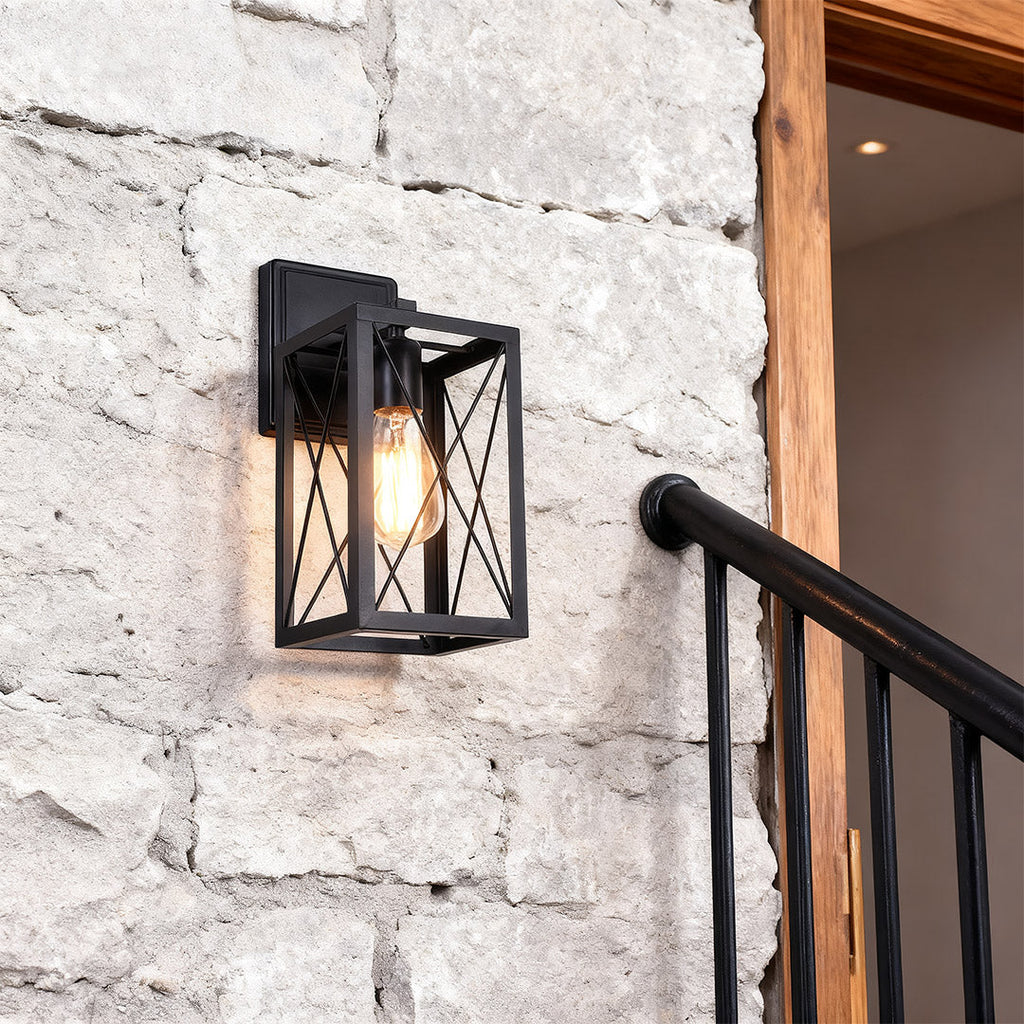 WINTHROP IRON CAGE WALL SCONCE