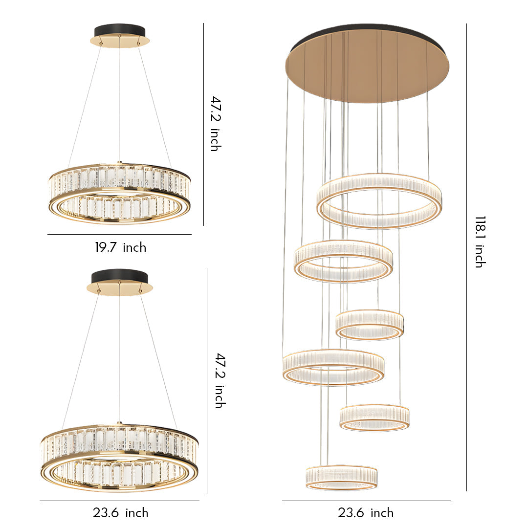 WINDSOR CRYSTAL CIRCLE CEILING LANTERN