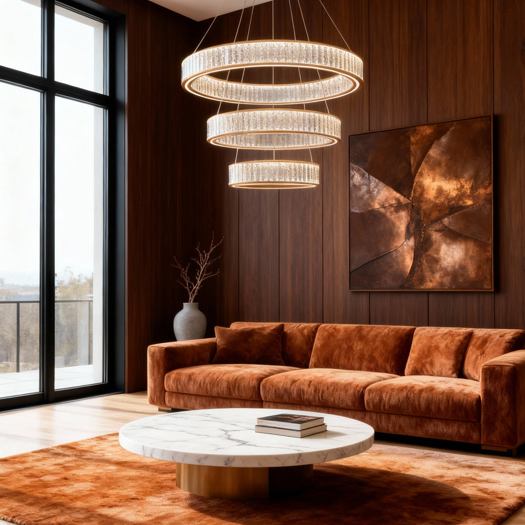 WINDSOR CRYSTAL CIRCLE CEILING LANTERN