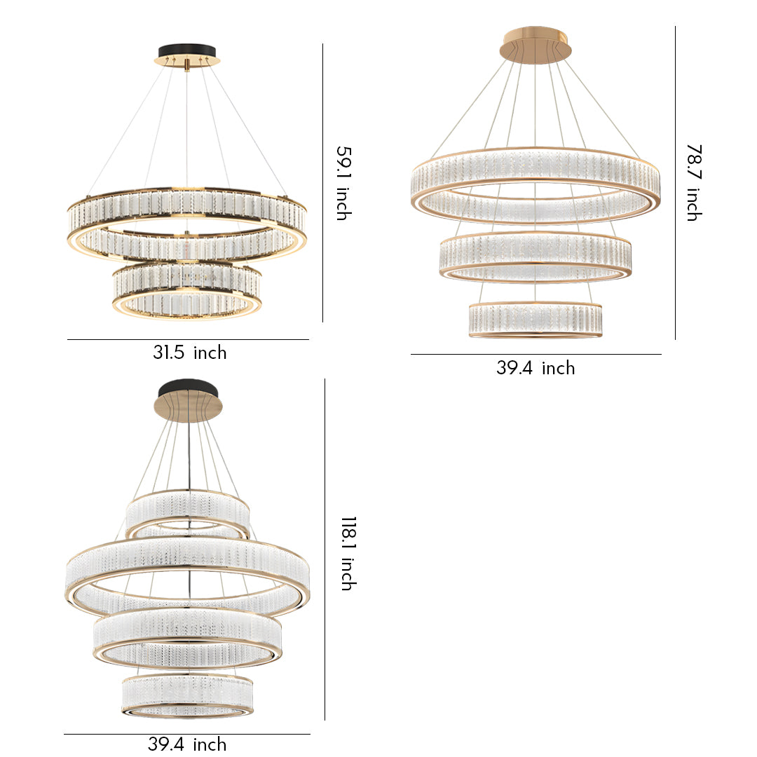 WINDSOR CRYSTAL CIRCLE CEILING LANTERN