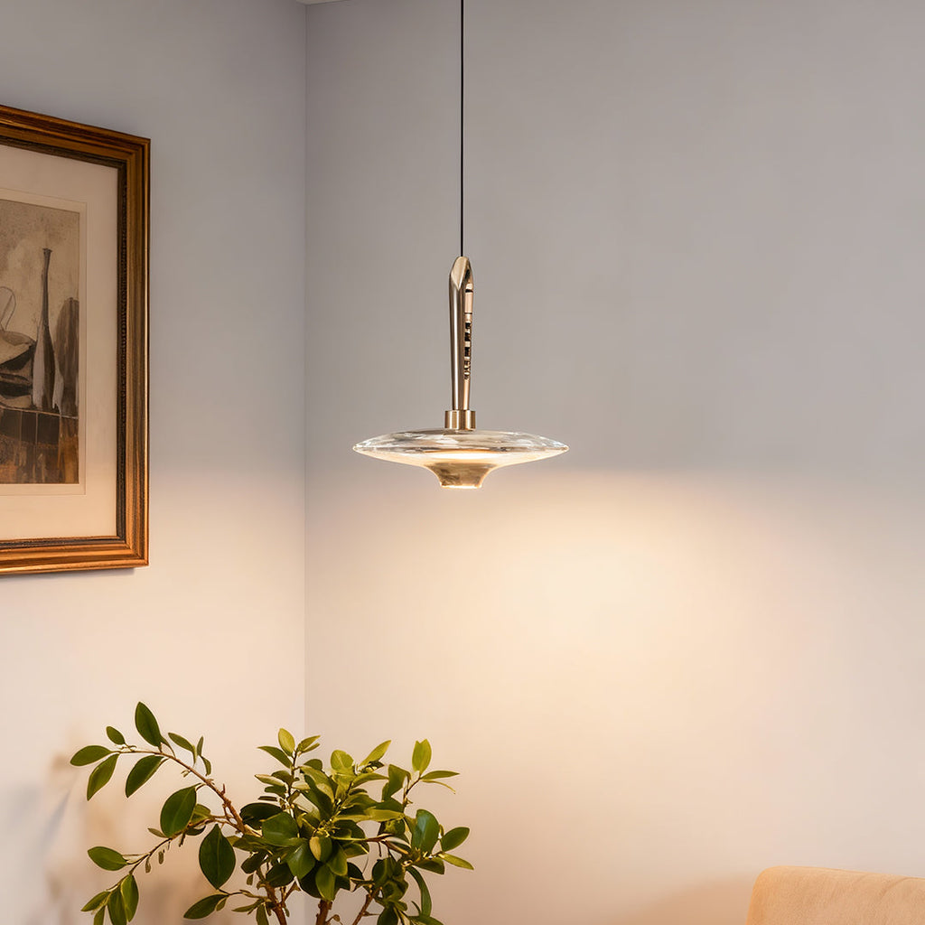 WINTHROP CRYSTAL GLOBE HANGING LUMINAIRE