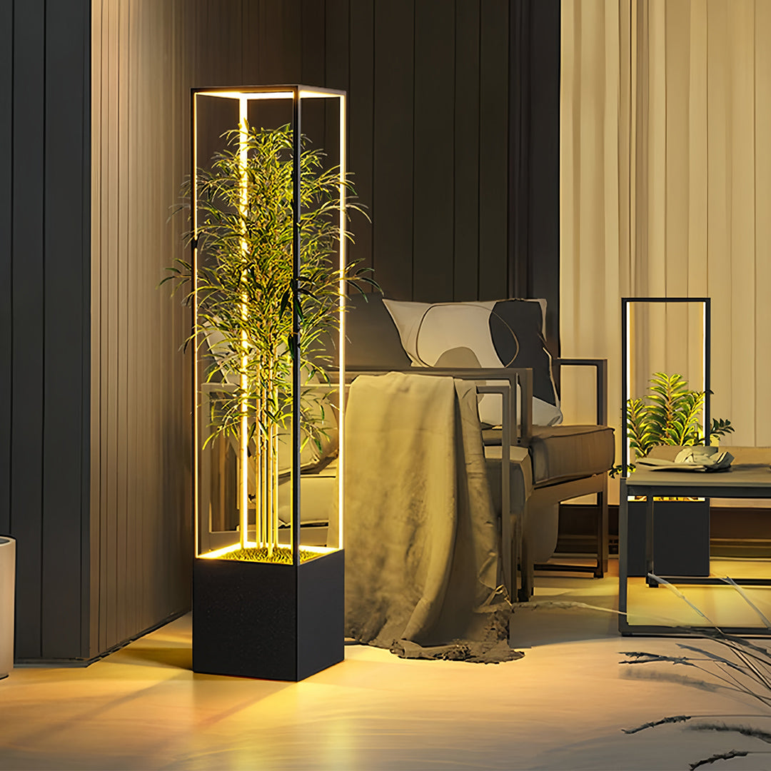 WINTHROP SQUARE LUMINAIRE - Stylish Waterproof Floor Light with Contemporary Flair