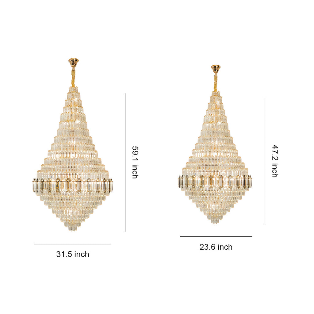 WINTHORPE GILDED GLASS CEILING LANTERN