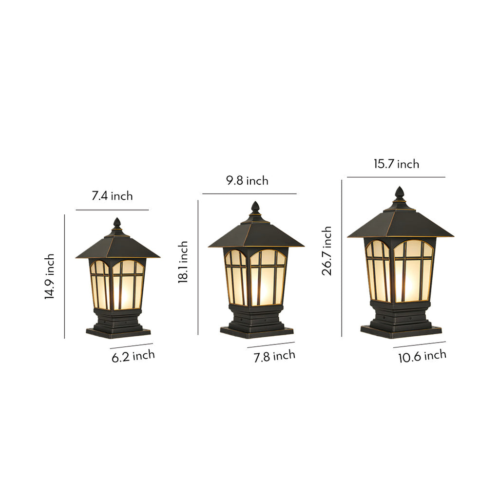 WINCHESTER GRANDEUR OUTDOOR PILLAR LANTERN