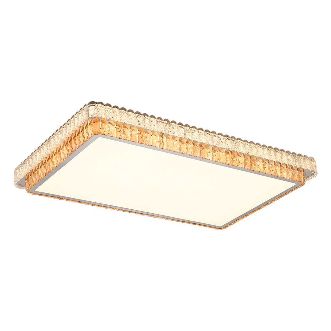 CHARLETON CRYSTAL EMBRACE FLUSH CEILING LANTERN