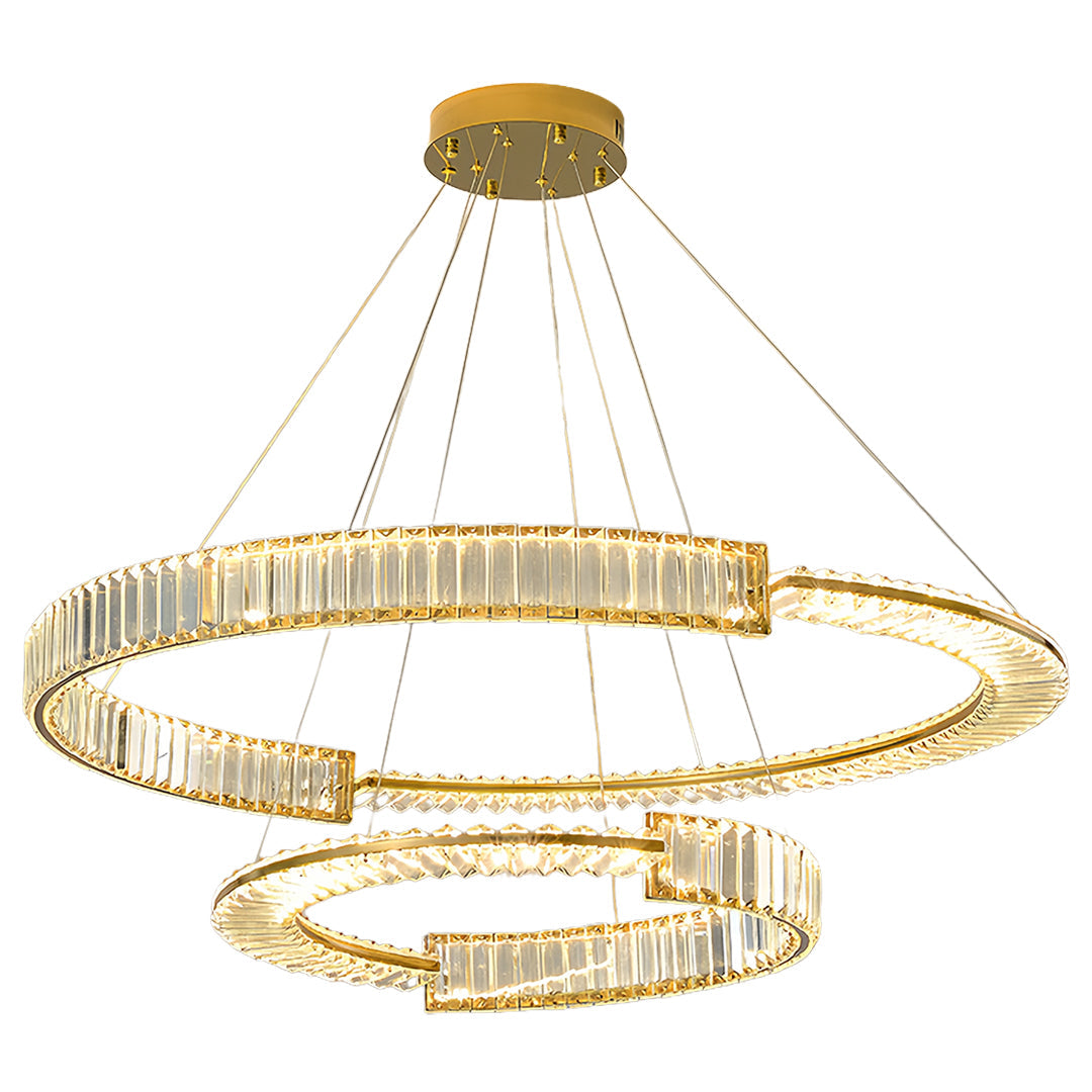 WINDSOR CRYSTAL RING CEILING LUMINAIRE WITH DIMMABLE LED