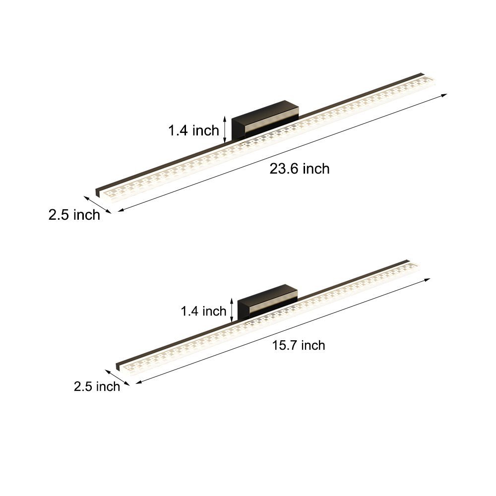 WINTHROP GEOMETRIC ACRYLIC VANITY LIGHTING WITH TRIPLE DIMMING OPTIONS