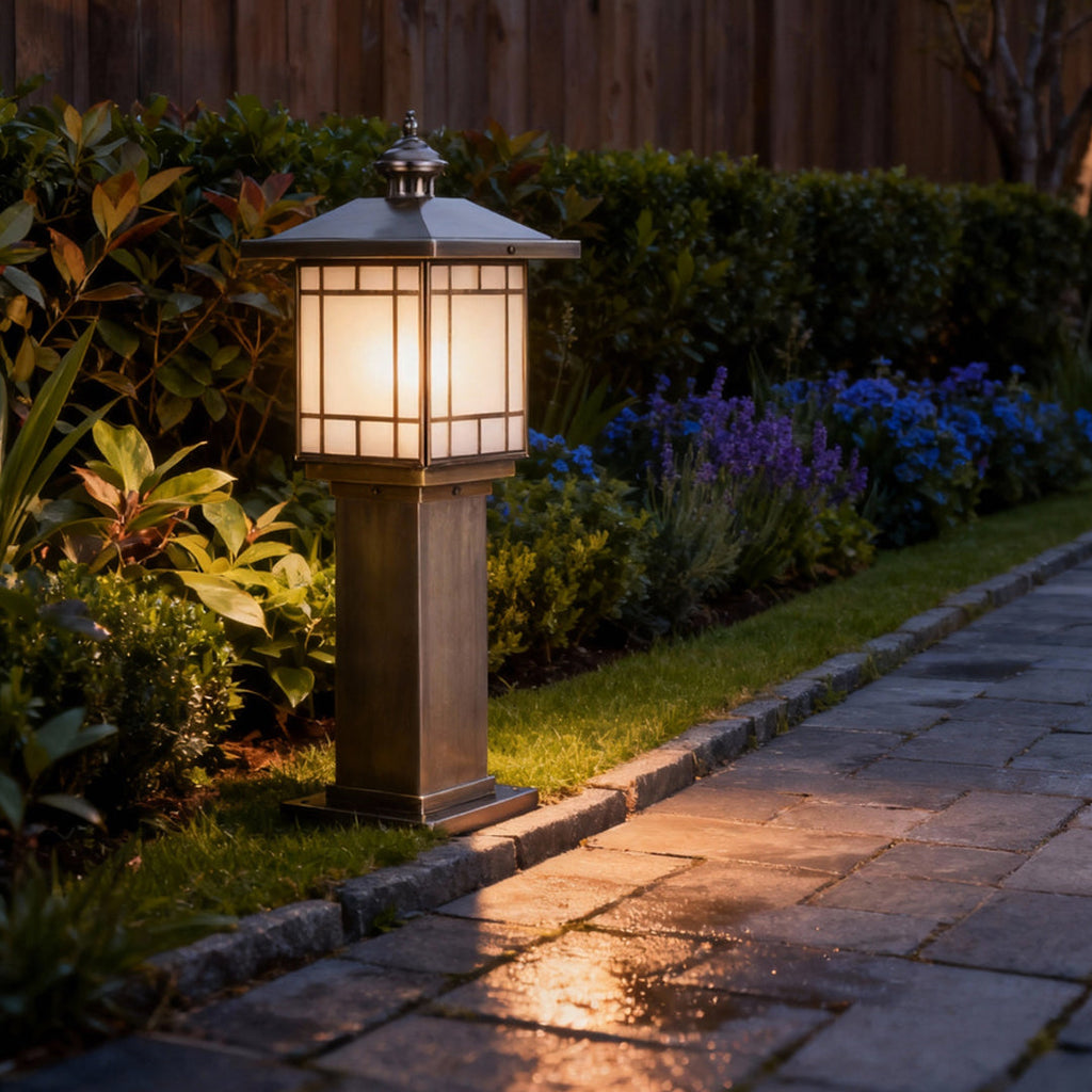 WINDSOR HILLS WATERPROOF LED GARDEN PILLAR LIGHT