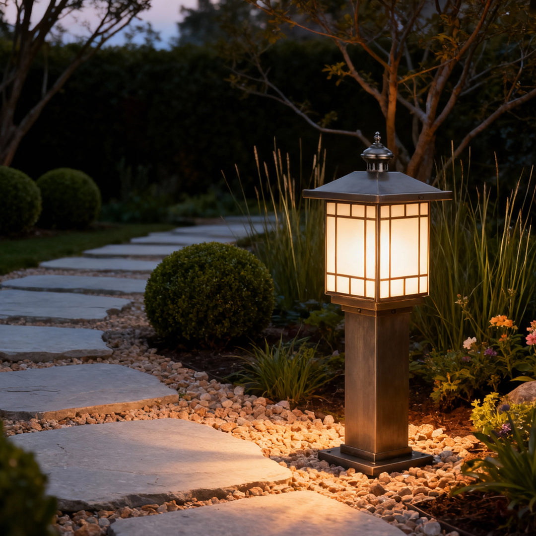 WINDSOR HILLS WATERPROOF LED GARDEN PILLAR LIGHT