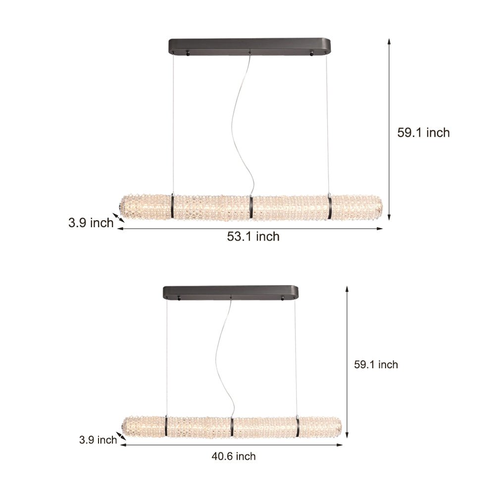 FENWICK CRYSTAL STRIP SUSPENSION LIGHTING