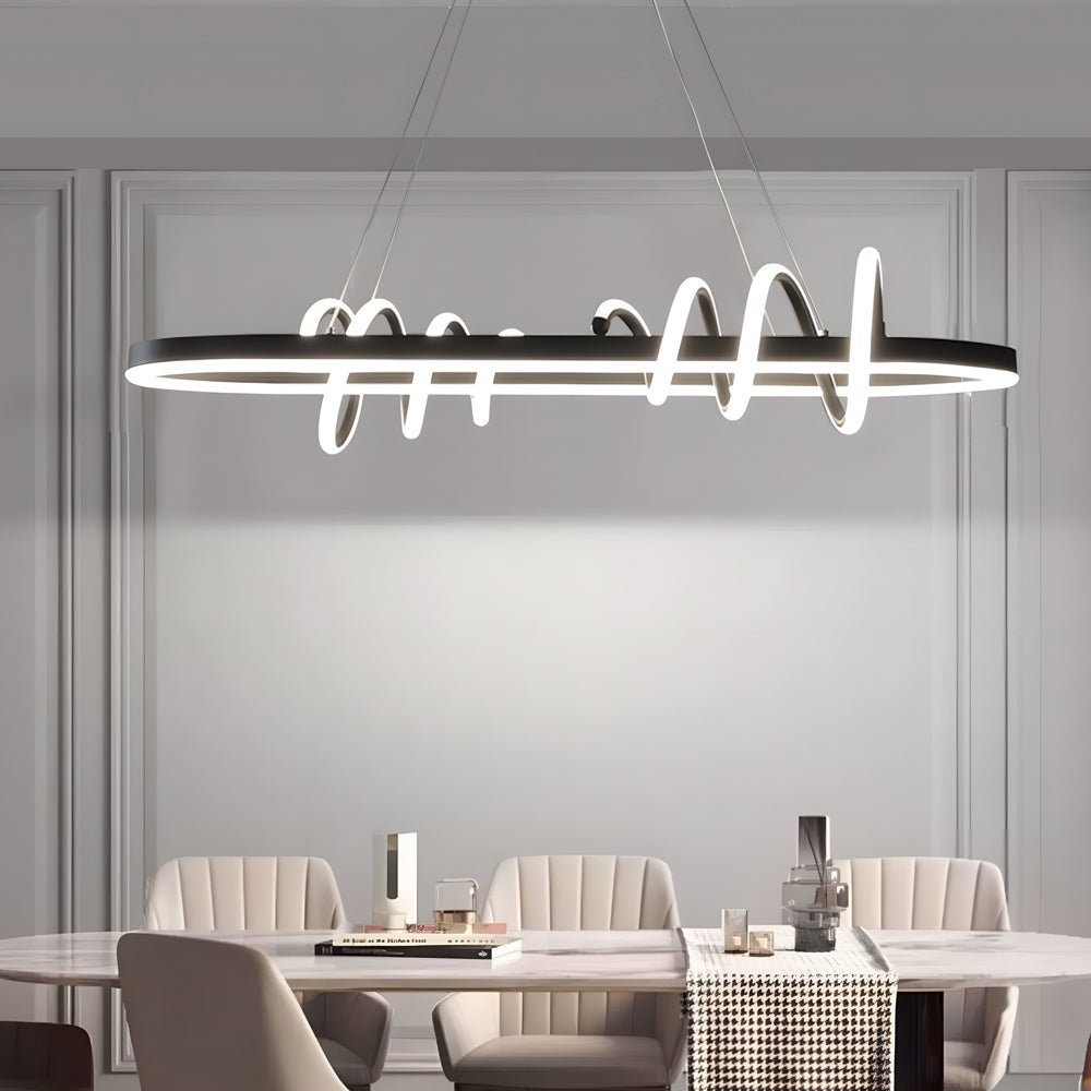 WINDSOR SPIRAL LED DINING CHANDELIER
