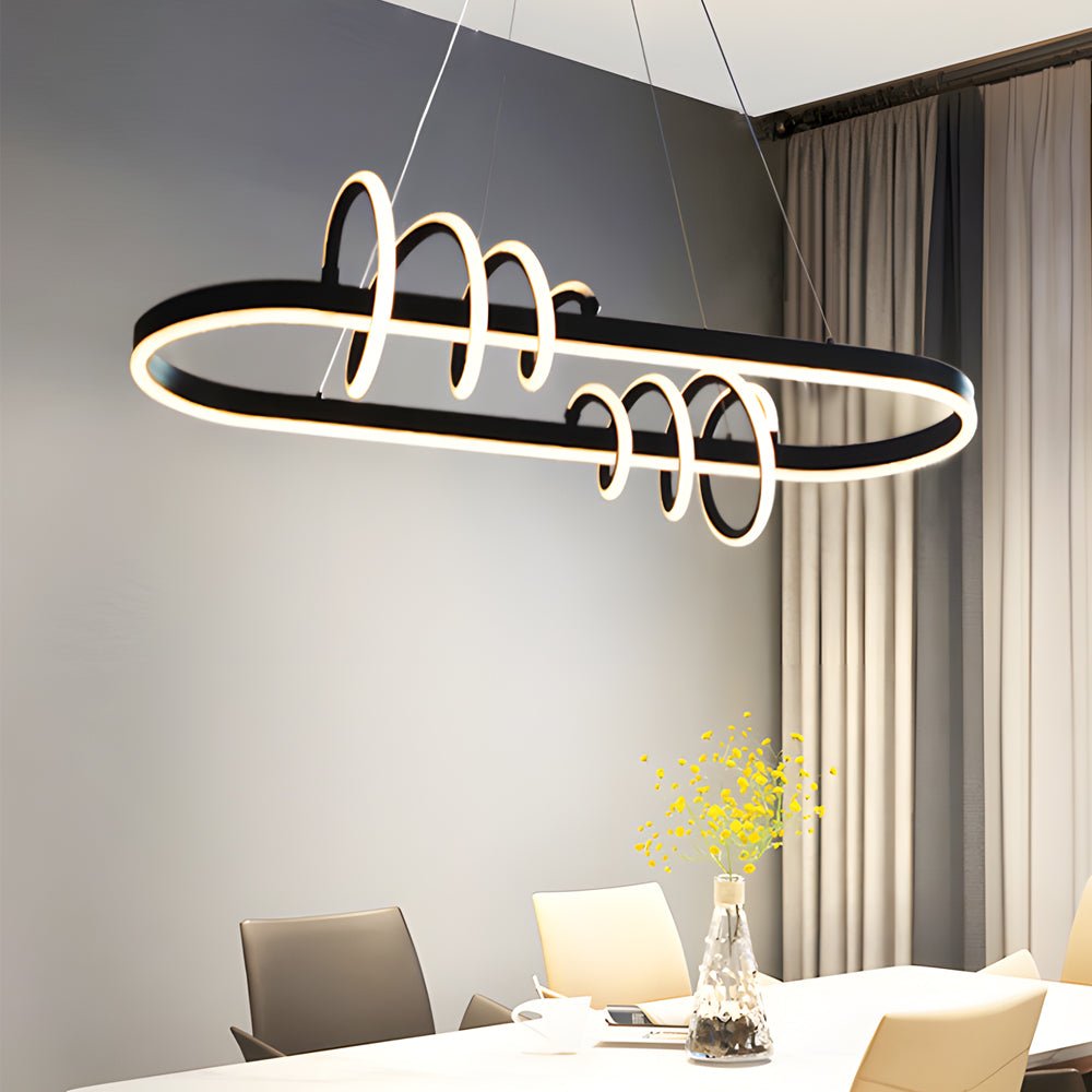 WINDSOR SPIRAL LED DINING CHANDELIER