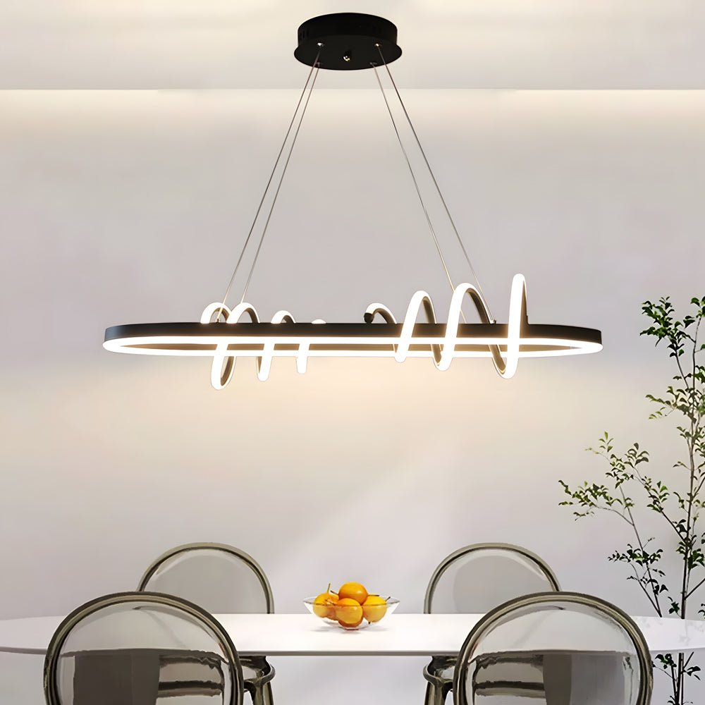 WINDSOR SPIRAL LED DINING CHANDELIER