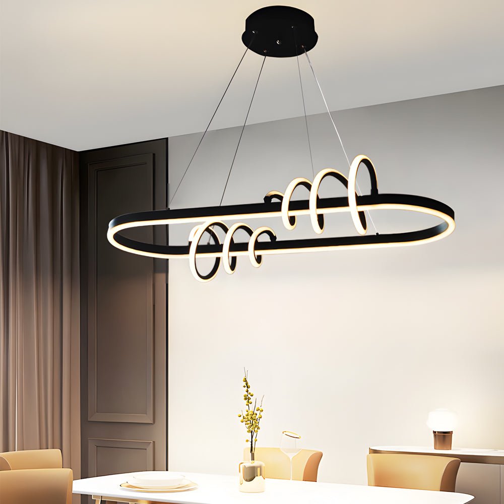 WINDSOR SPIRAL LED DINING CHANDELIER