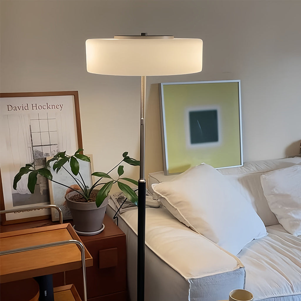 WINDSOR HEIGHTS LED DRUM SHADE STANDING LANTERN