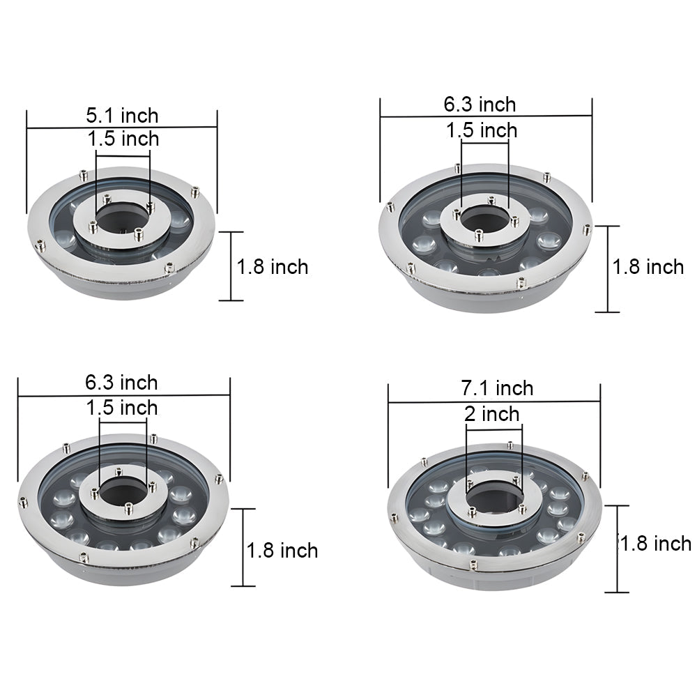WINDSOR AQUA LUMINAIRE INTEGRATED FOUNTAIN LIGHT