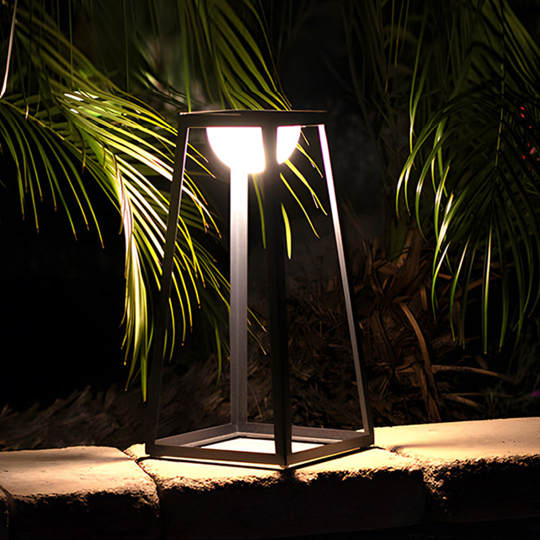 WINTHROP METAL OUTDOOR LANTERN WITH WATER-RESISTANT DESIGN