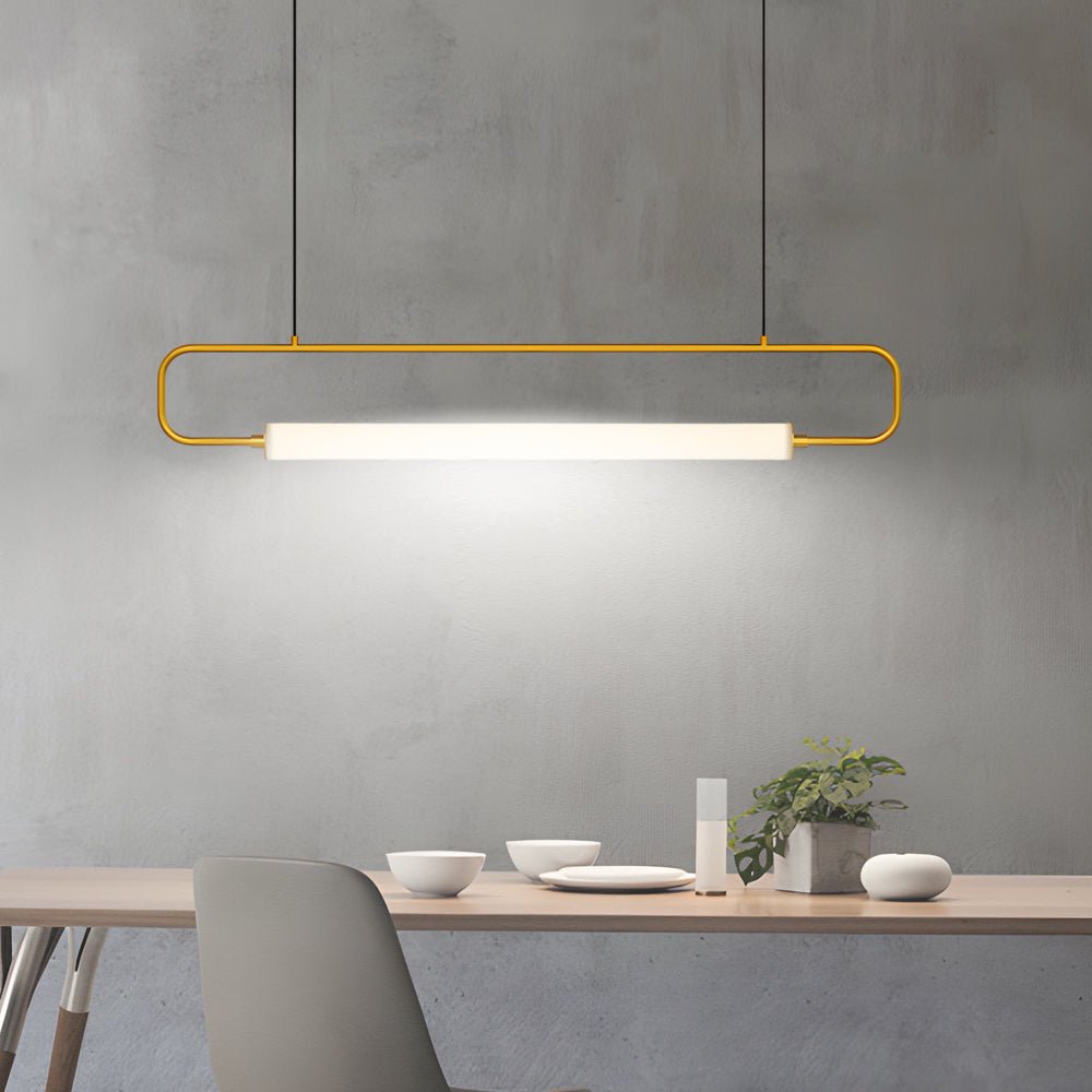 RAVENHALL BLACK & GOLD LED BARS PENDANT LIGHT