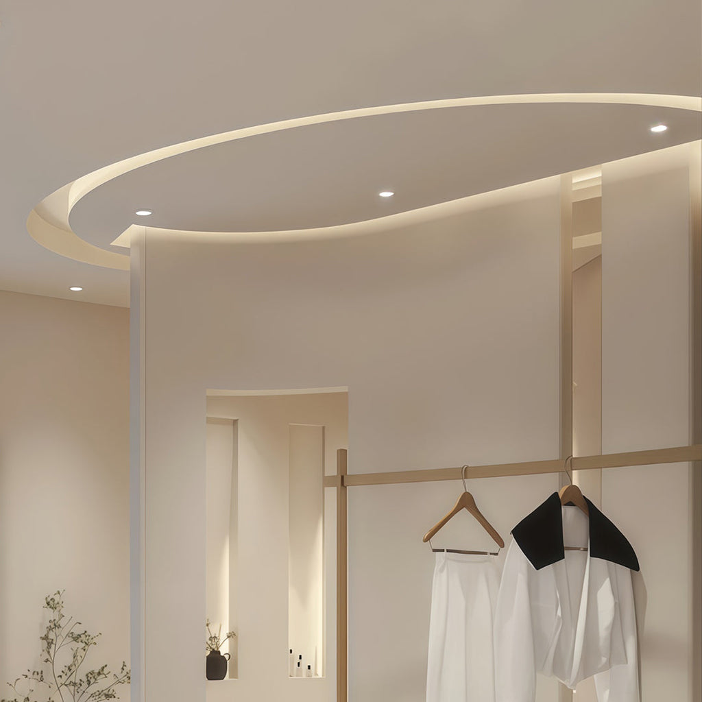 WINTHROP WHITE ACRYLIC FLUSH-MOUNTED LED DOWNLIGHT