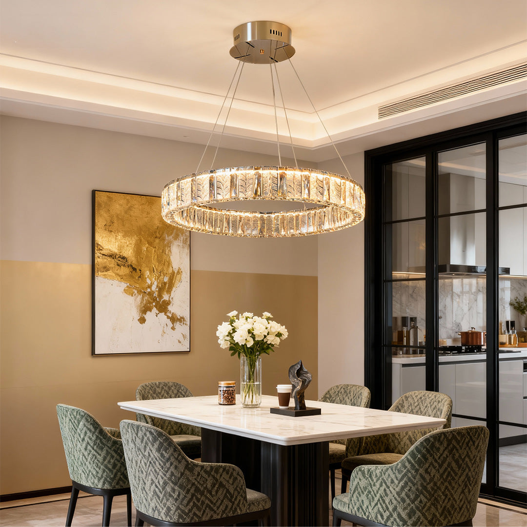 WINTERBOURNE CRYSTAL RING CEILING LUMINAIRE