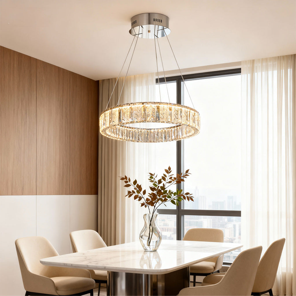 WINTERBOURNE CRYSTAL RING CEILING LUMINAIRE