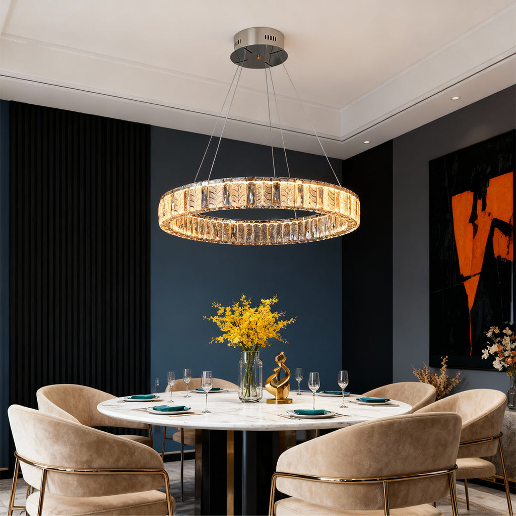 WINTERBOURNE CRYSTAL RING CEILING LUMINAIRE