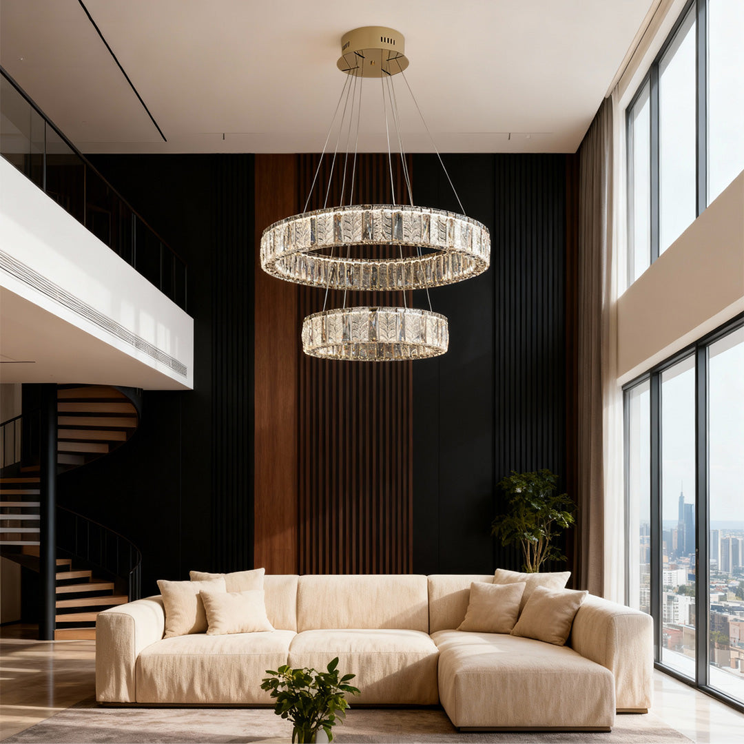 WINTERBOURNE CRYSTAL RING CEILING LUMINAIRE