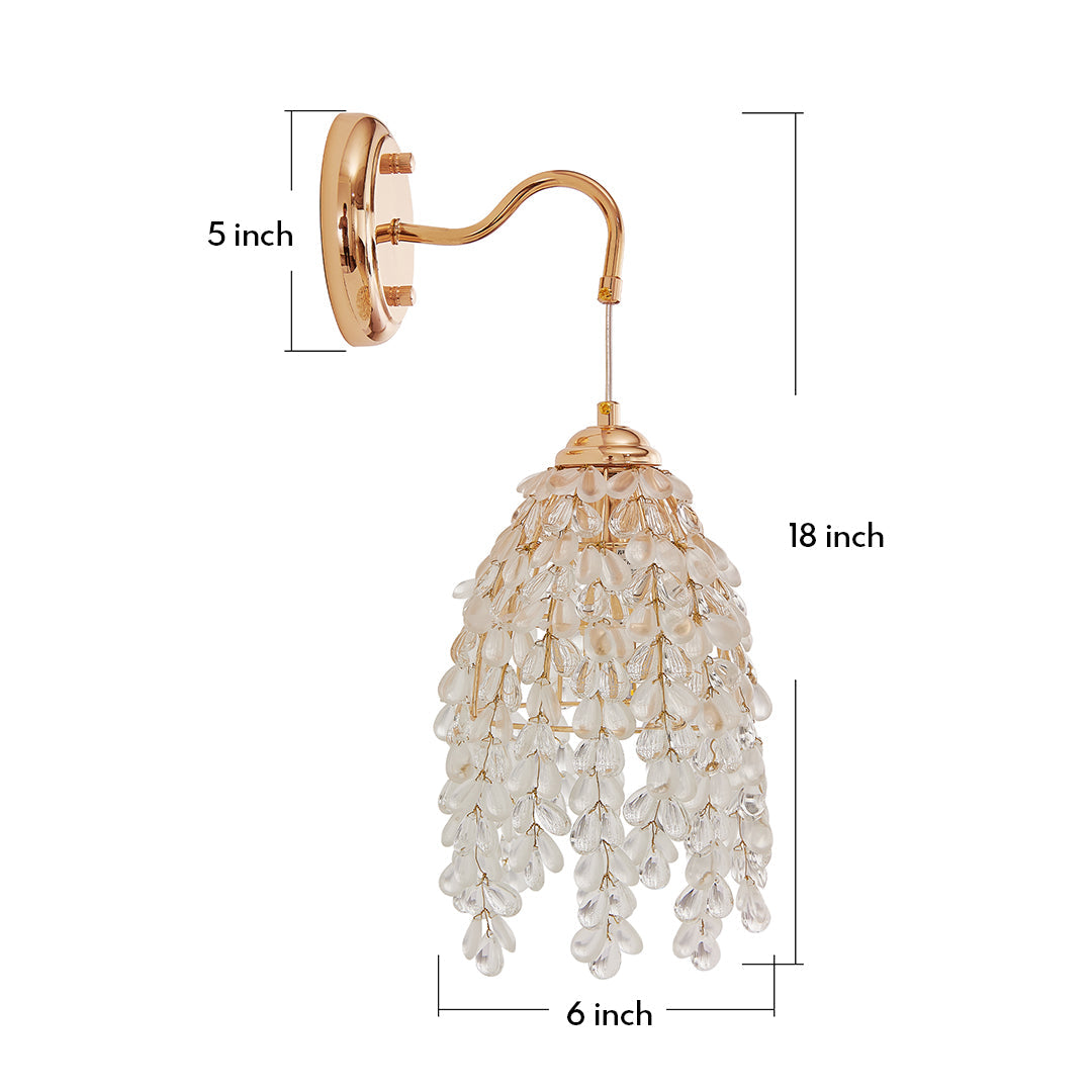 CHARLESTON CRYSTAL GLOW WALL SCONCE