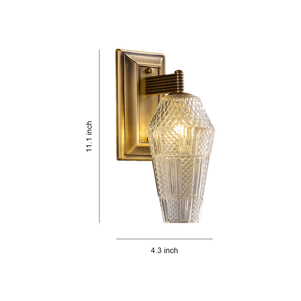 VIOLETTE BRASS FRENCH INSPIRED WALL LANTERN
