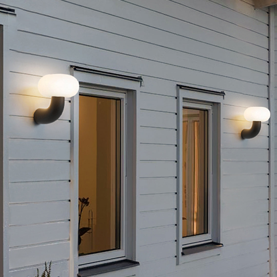 RAVENWOOD BLACK OUTDOOR ILLUMINATOR WITH WATER-RESISTANT DESIGN