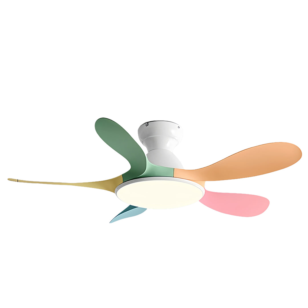 WINTHORPE FIVE-BLADE CEILING LIGHT FAN WITH ABS BLADES AND METAL FRAME