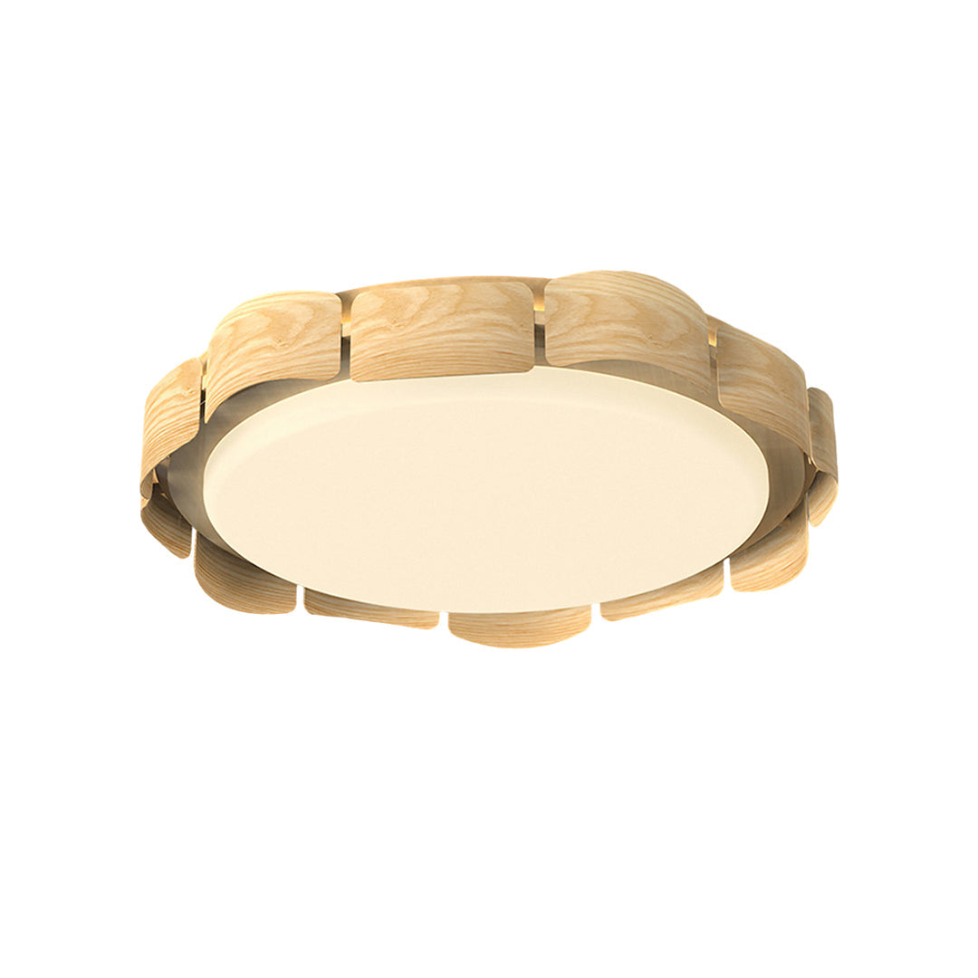 WINDSOR WOODEN RAY FLUSH MOUNT LIGHTING