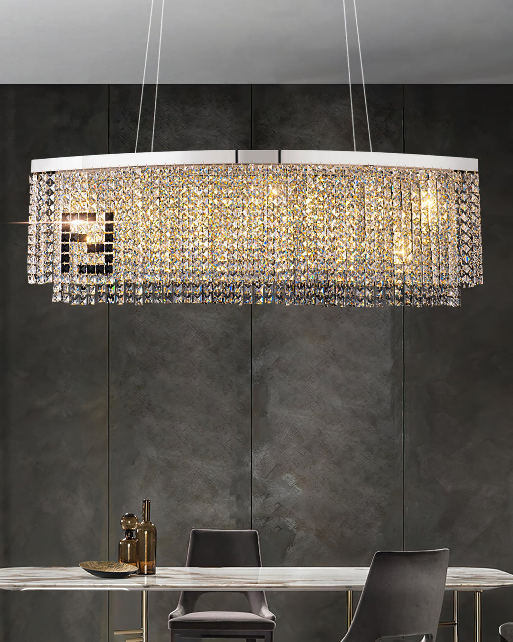 Wilhelmina Prism Rectangular Light Fixture