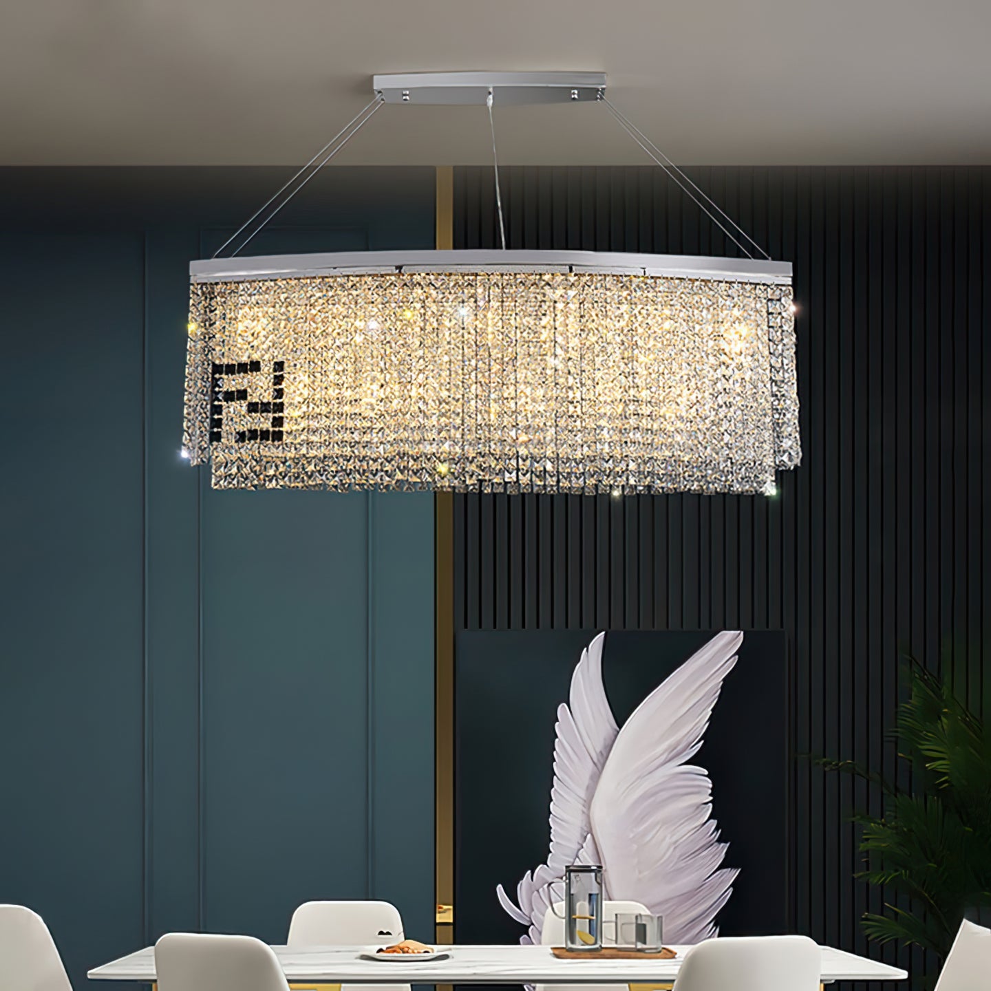 Wilhelmina Prism Rectangular Light Fixture