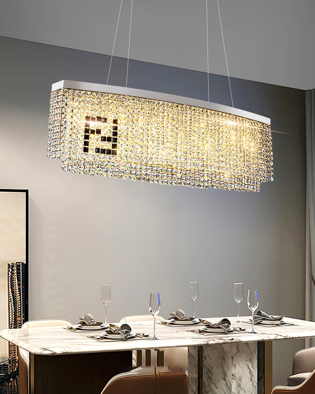 Wilhelmina Prism Rectangular Light Fixture