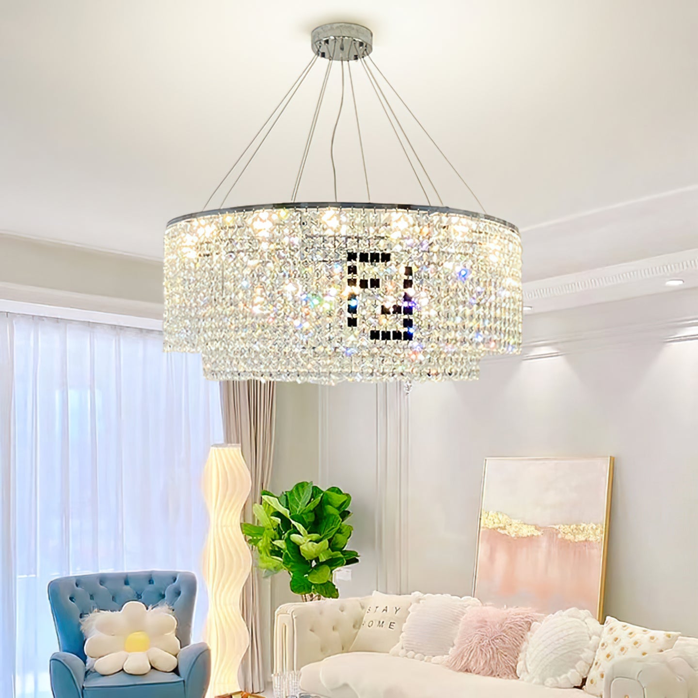 CARLETON CRYSTAL ORB CEILING LUMINAIRE