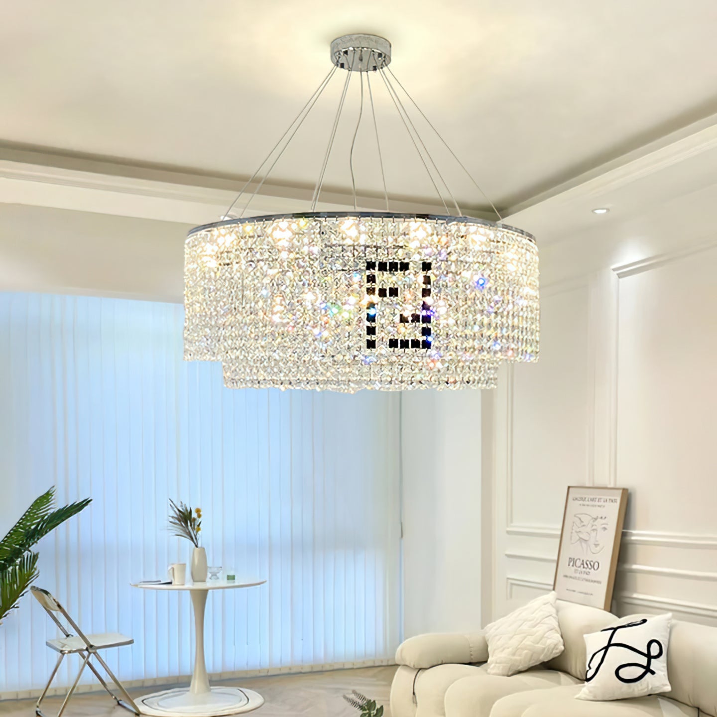 CARLETON CRYSTAL ORB CEILING LUMINAIRE