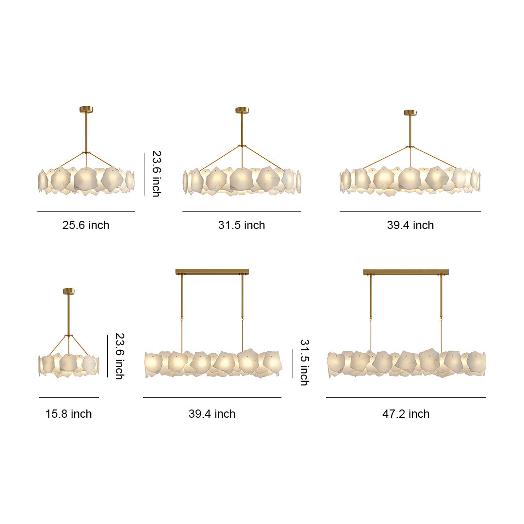 ASTRAYN COPPER CLOUDSCAPE CHANDELIER